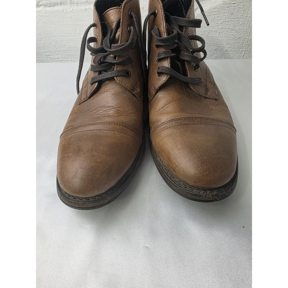 Thursday‎ Boot Co Cadet Walnut Leather Cap Toe Boots Mens 8.5 WLNCAD Rare
